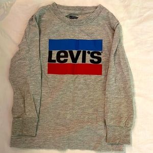 3T boys Grey Levi’s Long sleeved shirt